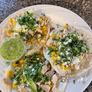 Street Style Chicken Corn Tacos