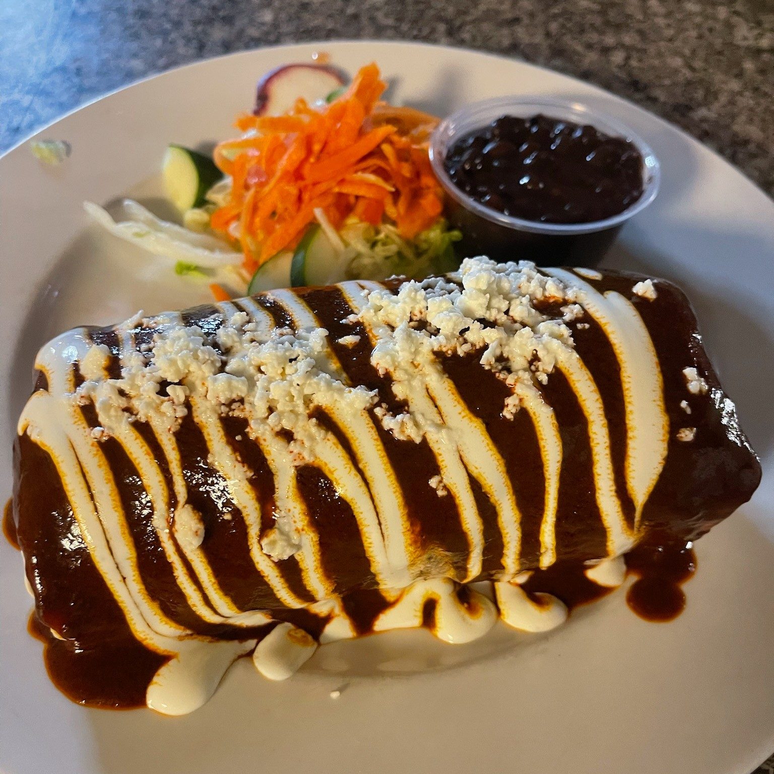 Famous Wet Burrito.