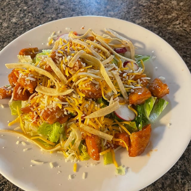 Veracruz Spicy Crispy Chicken Caesar Salad.
