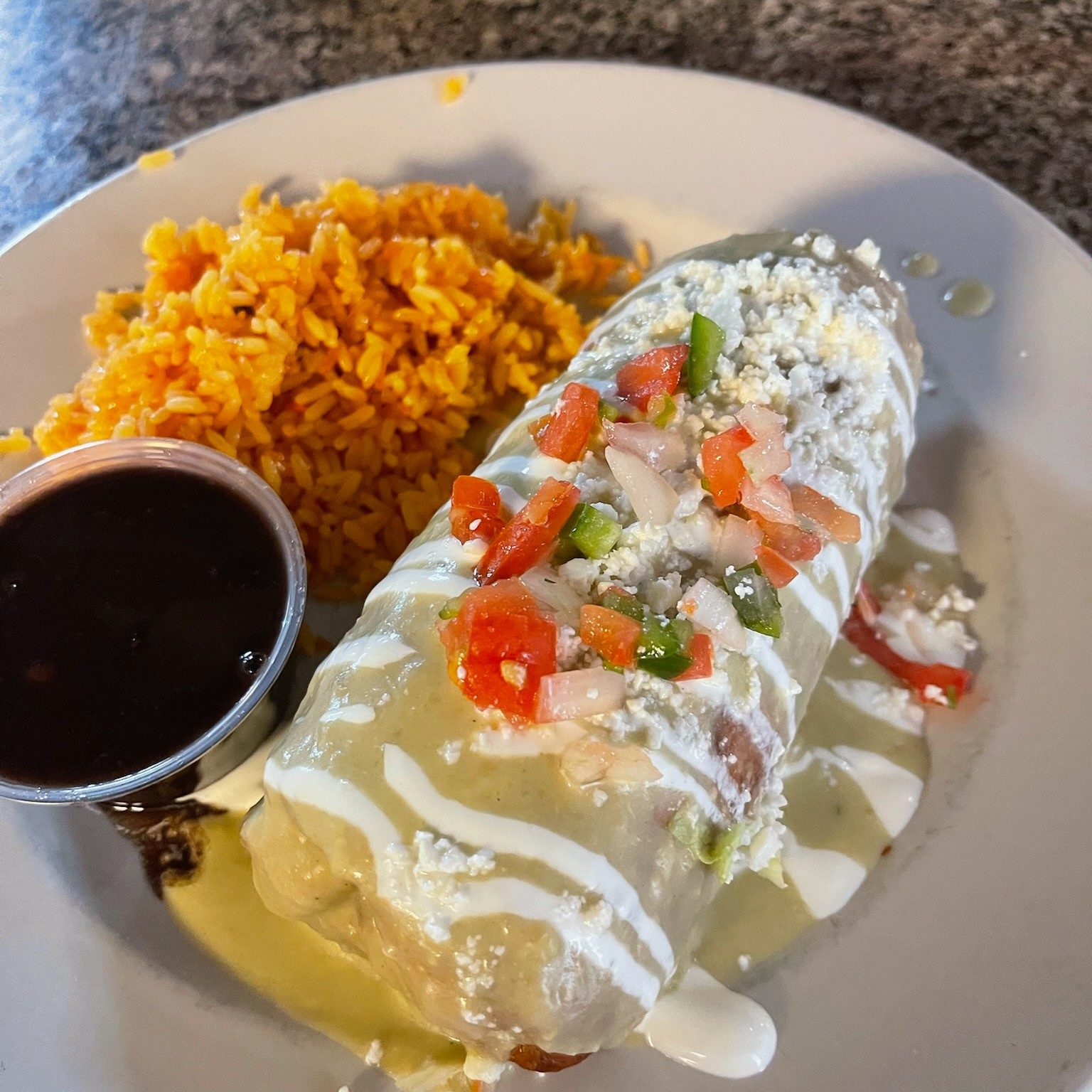 Pacific Seafood Chimichanga.