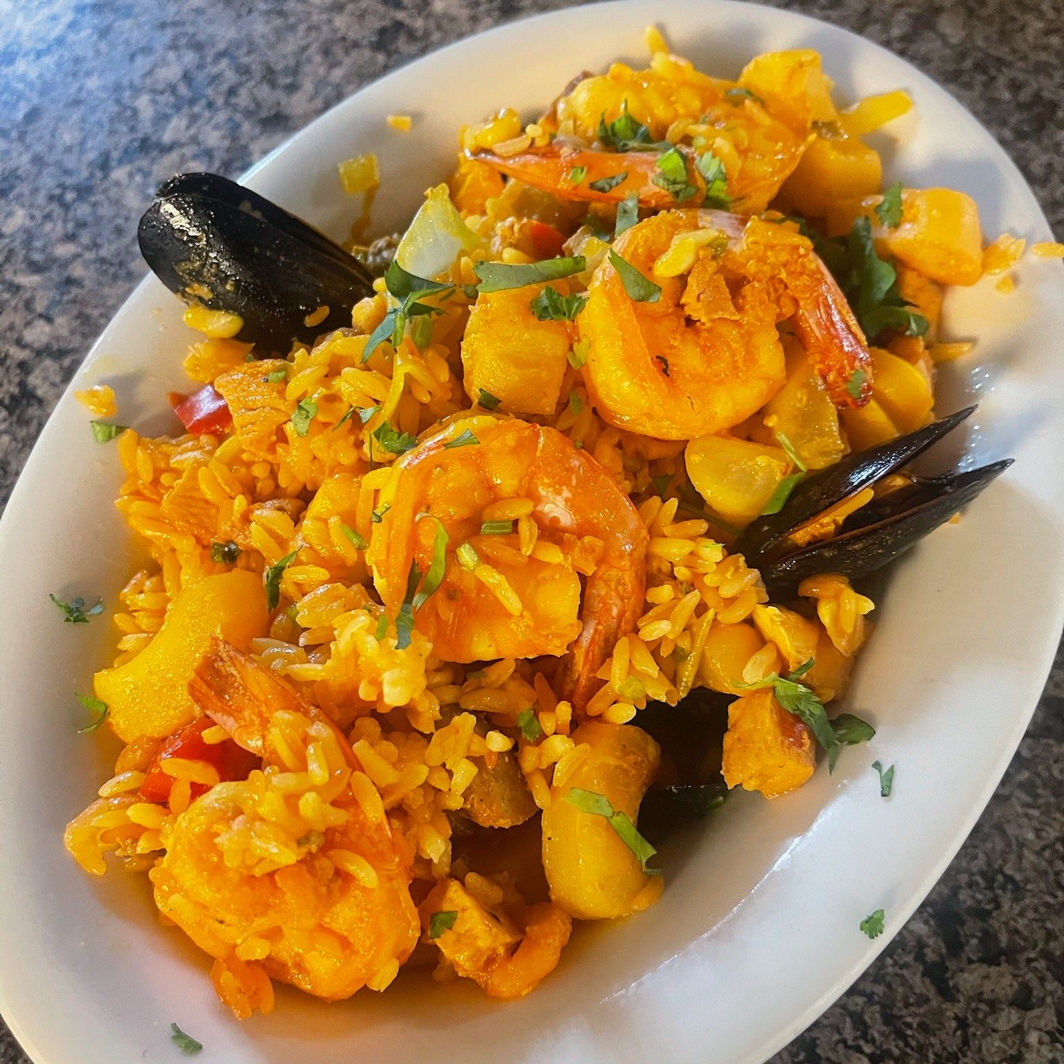Traditional Paella.